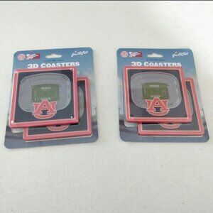 2 new packs Auburn University 3D Coasters Set